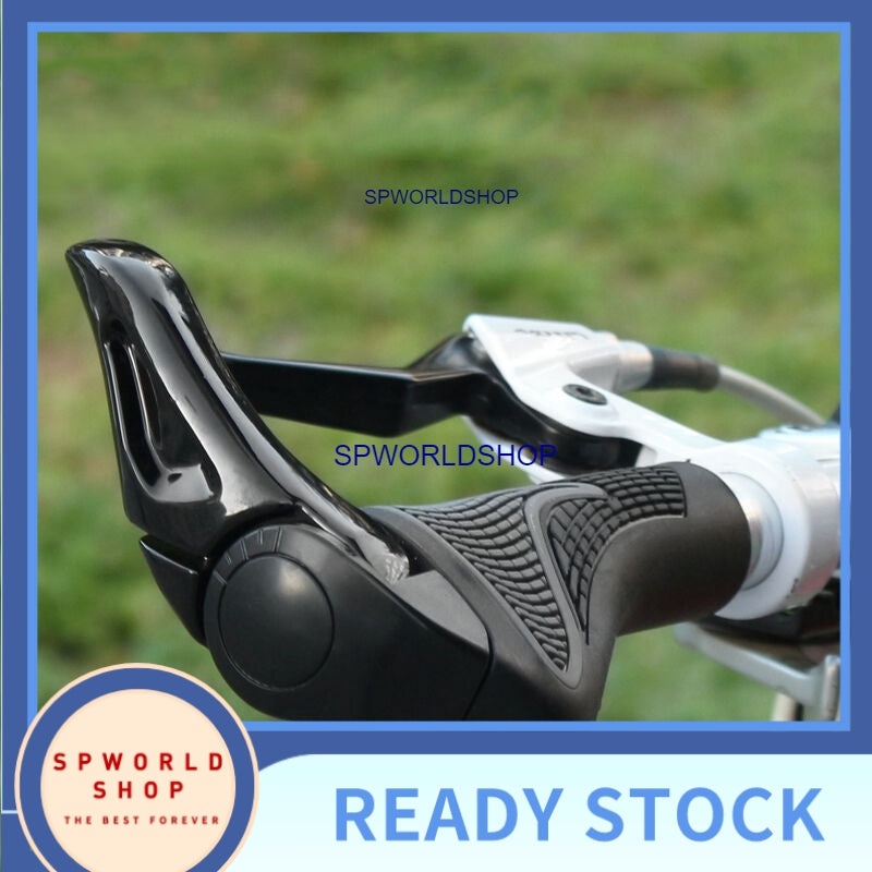 New Universal MTB Mountain Bike Bicycle Handlebar Rubber Cycling Lock-On Bar Ends Grips Human Engineering DeSIGN