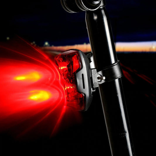 AAA Battery Style Red LED Bike Bicycle light LED Taillight Rear Tail Waterproof Safety Warning Light Cycling Portable