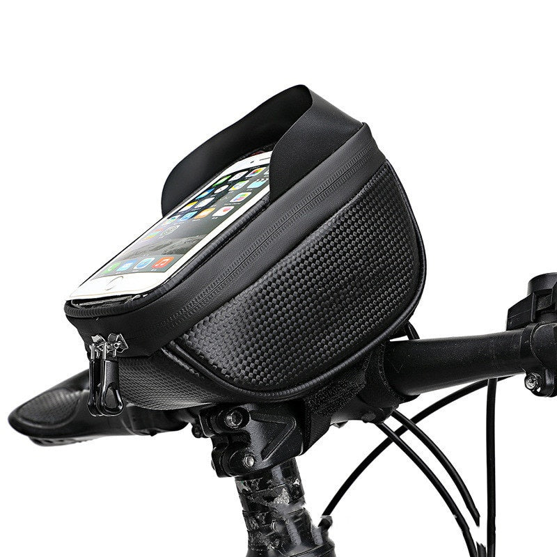 Waterproof Bicycle Bag,Cycling Front Top Tube Frame Phone Bag,Touchscreen Cellphone Handlebar Bag Bicycle