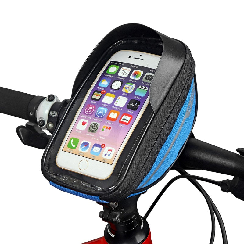 Waterproof Bicycle Bag,Cycling Front Top Tube Frame Phone Bag,Touchscreen Cellphone Handlebar Bag Bicycle