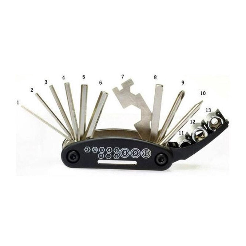 Mountain Bike Bicycle Repair Tools Mini Pump/ Type Repair Kit/ Screwdriver Tool Wrench Portable Cycling Tool Set