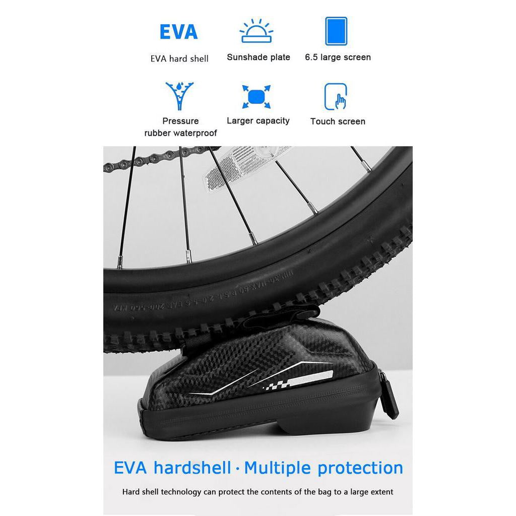 Phone Bag Bike Bicycle Strong Rainproof TPU Touch Screen Cell Phone Holder Bicycle Handlebar Bags MTB Frame Pouch Bag
