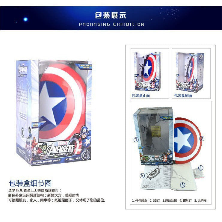 2019 Marvel Super Heroes,The Avengers,Captain America Shield Wall Lamps,Deco Light,Personalize Toy Lighting PREORDER