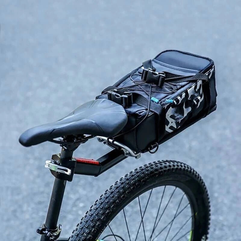 Bicycle Rear Rack, Bike Luggage Cargo Carrier, Quick Release Adjustable Cycling Seatpost Rack for Mountain Bike