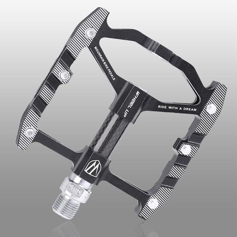 MTB Bicycle Pedal Mountain Bike Pedals Wide Platform Aluminum Alloy Bike Accessories Non-Slip Flat Pedals for Bicycle