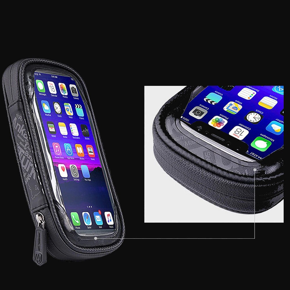Rainproof Bike Bag Frame Front Top Tube Cycling Bag Reflective 6.0 in Phone Case Touchscreen Bag MTB Bicycle Accessories