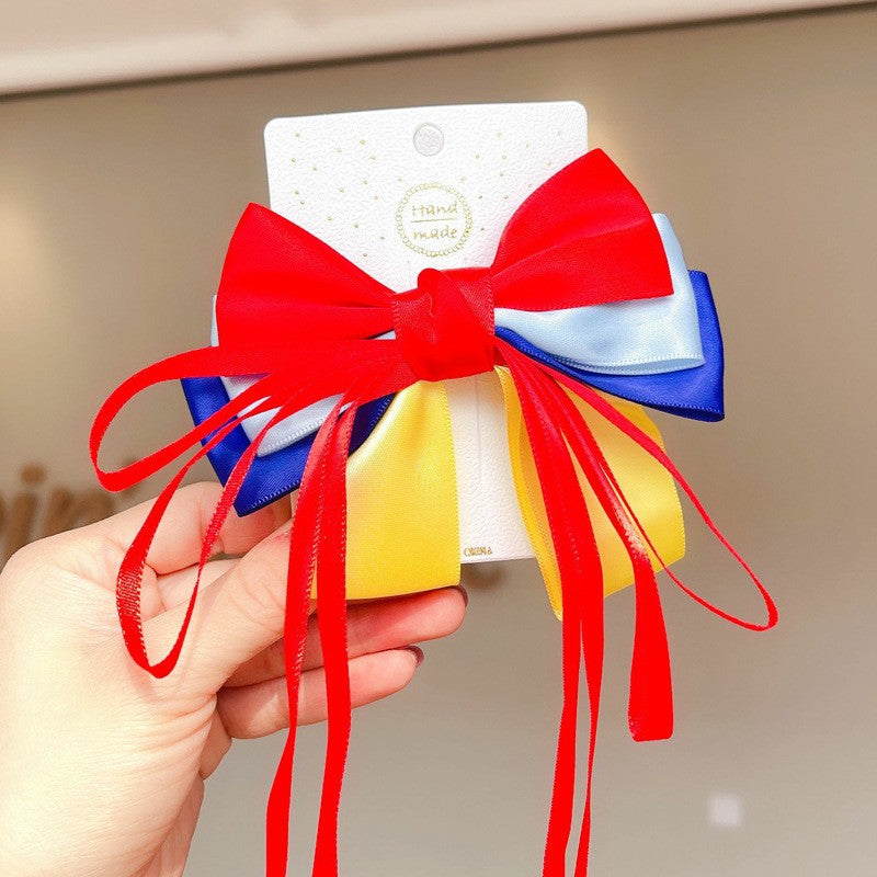 Snow White Bow Hairpin for Children Baby Princess Super Fairy Hair Accessories-CSW1019
