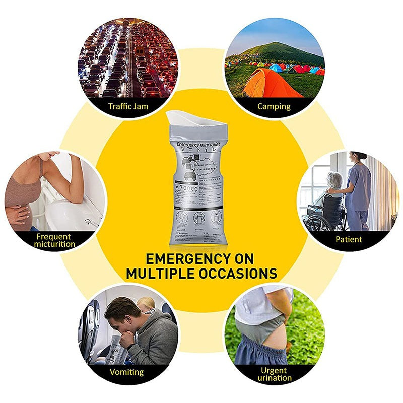READY STOCK!!! Emergency Toilet Urine Bag Outdoor Car Mini Toilet 700ml 应急厕所尿袋 户外车载迷你厕所
