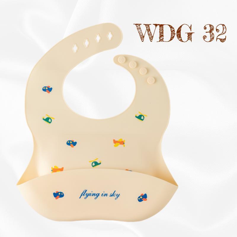 READY STOCK!!! Baby Silicone Bibs | Adjustable Waterproof Feeding Bib | Kids Apron for Mealtime WDG/GJQ 婴儿硅胶围兜 | 可调节防水围嘴