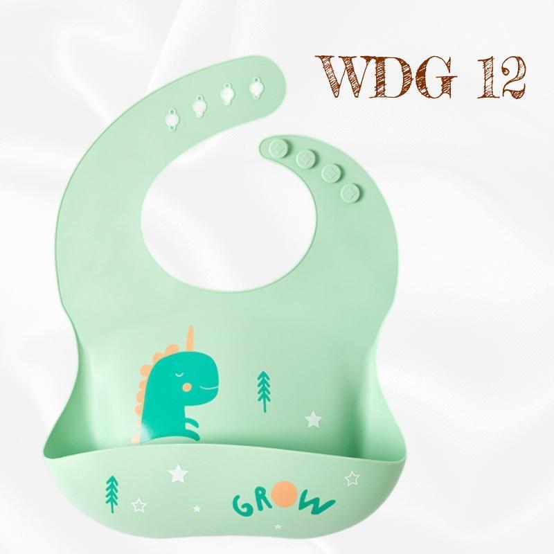 READY STOCK!!! Baby Silicone Bibs | Adjustable Waterproof Feeding Bib | Kids Apron for Mealtime WDG/GJQ 婴儿硅胶围兜 | 可调节防水围嘴