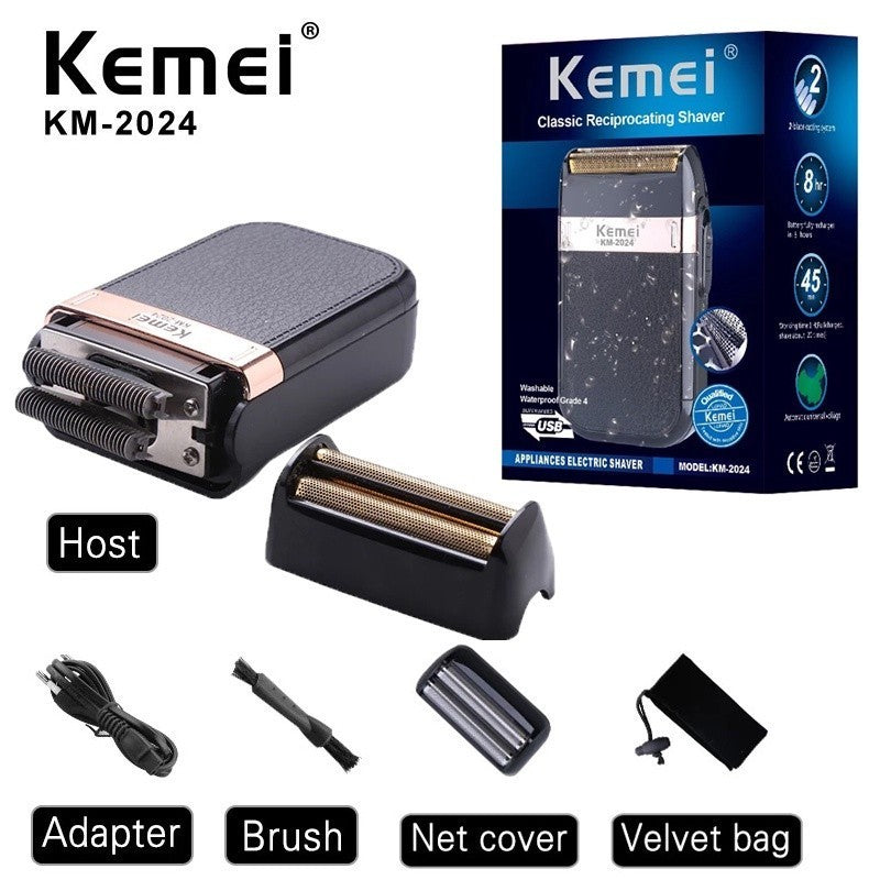(READYSTOCK) KEMEI KM-2024 Professional Electric Hair Clipper/ Men Rechargeable Cordless Clipper Shaver KEMEI KM-2024