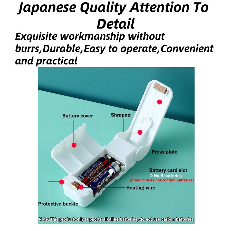 READY STOCK!!! Magic Mini Heat Sealing Machine | Portable Impulse Sealer for Plastic Bag Packing 迷你热封机 |封口机