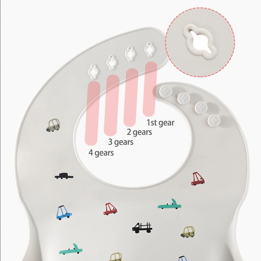 READY STOCK!!! Baby Silicone Bibs | Adjustable Waterproof Feeding Bib | Kids Apron for Mealtime WDG/GJQ 婴儿硅胶围兜 | 可调节防水围嘴