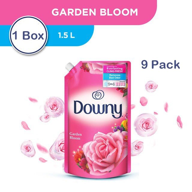 ✅READY STOCK‼️Downy Fabric Softener Refill 1.35L/1.4L/1.5L (1 Box = 9 Packs) | Pewangi Pakaian Tahan Lama Lembut & Segar