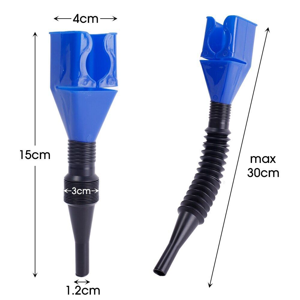 READY STOCK‼️ Telescopic Oil Funnel | Foldable & Portable | Car Truck Motorcycle Refueling Funnel with Filter 伸缩油漏斗