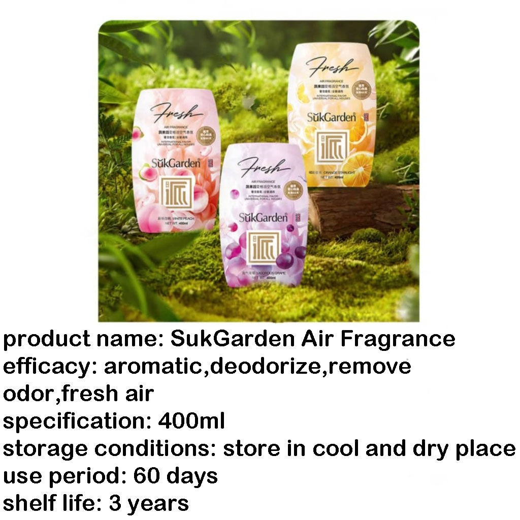READY STOCK!!! SukGarden Air Fragrance | Indoor Odor Removal | Long-Lasting Scent | Air Purification Freshener 蔬果园空气香氛