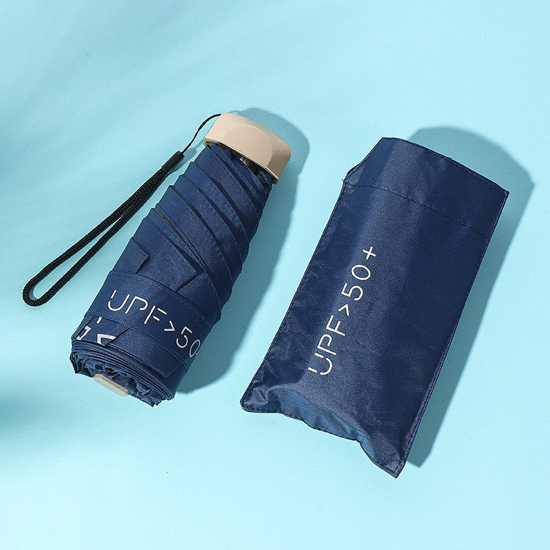 READY STOCK‼️ Payung Lipat UV Mini 5-Lipat Ultra-Light Vinyl Sunblock Kalis Hujan Rust-Proof Umbrella 雨伞