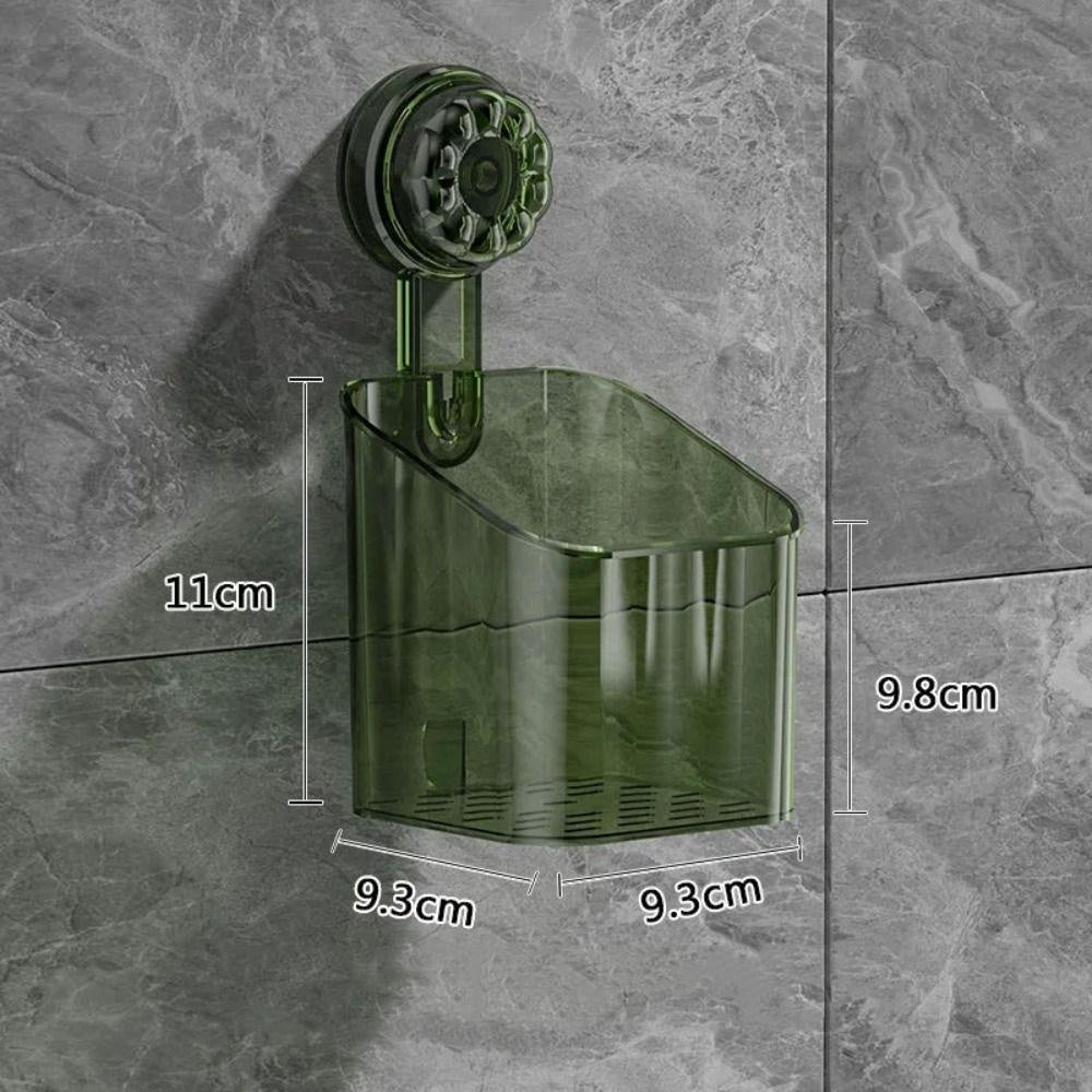 READY STOCK‼️ Suction Cup Bathroom Storage Basket | Wall-Mounted Shower Rack | Easy to Clean & Removable 吸盘式浴室收纳篮
