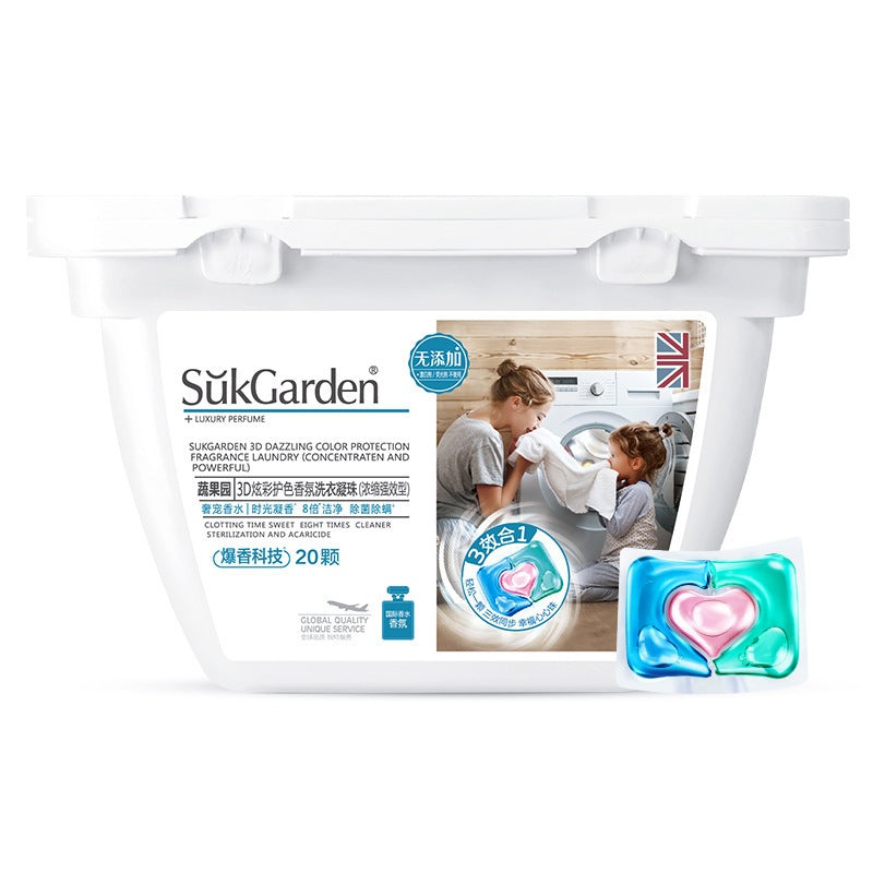 READY STOCK!!! SukGarden 3-in-1 Laundry Capsules | Dazzling Color Protection Pods | Efficient Stain Removal 蔬果园3合1洗衣凝珠