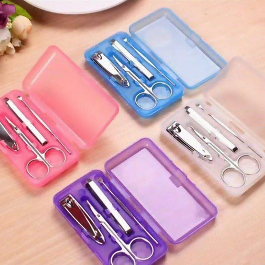 4 in1 Manicure Set Pedicure Kit Nail Clipper Set Cuticle Pusher Manicure Kit