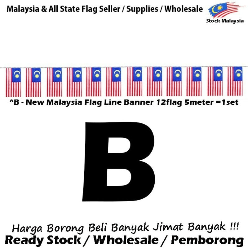 Malaysia Flag Line Banner Malaysia All State Flag Line Malaysia Triangle Flag Straight Flag Line