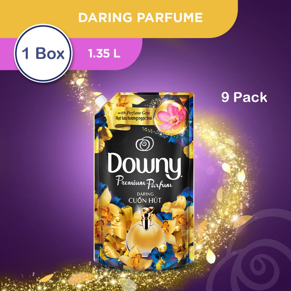 ✅READY STOCK‼️Downy Fabric Softener Refill 1.35L/1.4L/1.5L (1 Box = 9 Packs) | Pewangi Pakaian Tahan Lama Lembut & Segar