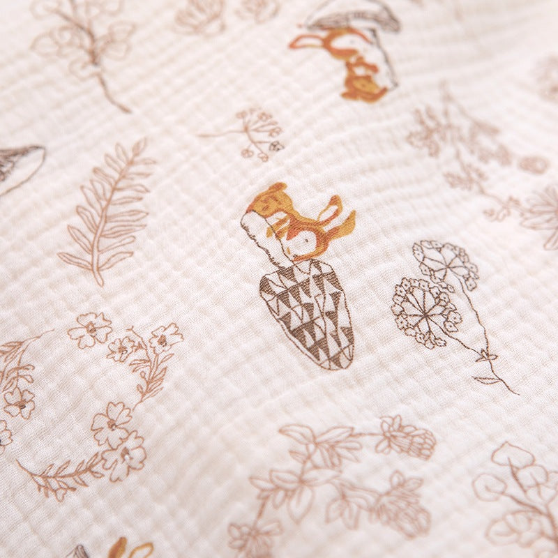 Newborn Baby Muslin Swaddle Kain Bedung Baby Towel Soft Blanket Kain Selimut Napkin Lampin Baby Blanket Kain Bedun