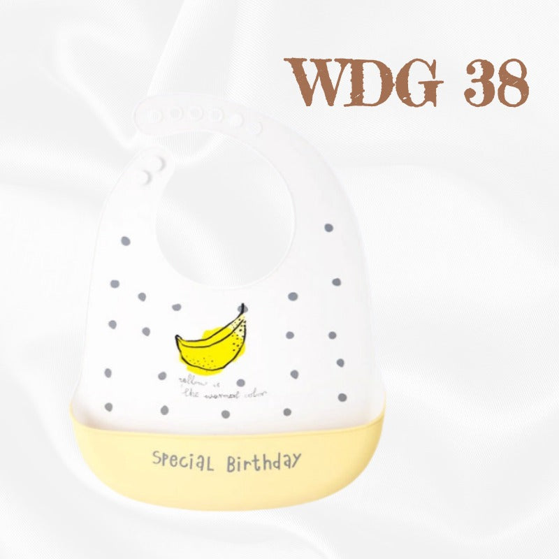 READY STOCK!!! Baby Silicone Bibs | Adjustable Waterproof Feeding Bib | Kids Apron for Mealtime WDG/GJQ 婴儿硅胶围兜 | 可调节防水围嘴