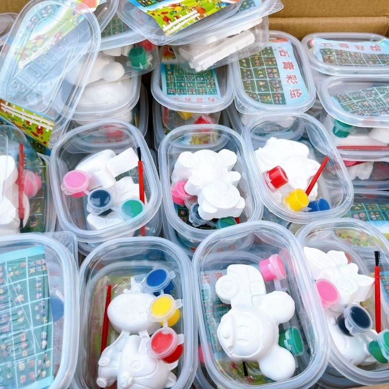 READY STOCK‼️ Random Cartoon Plaster Doll Painting | DIY Plaster Doll White | Creative Hand-Painted Art Kit 石膏娃娃涂色