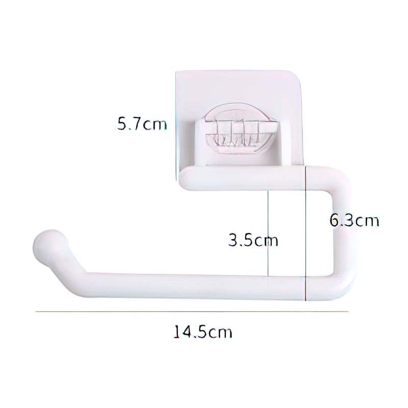 READY STOCK!!! Punch Free PP Kitchen Towel Hanger Rack Toilet Paper Roll Holder Cabinet Rag Hanging Holder 免打孔PP厨房毛巾挂架
