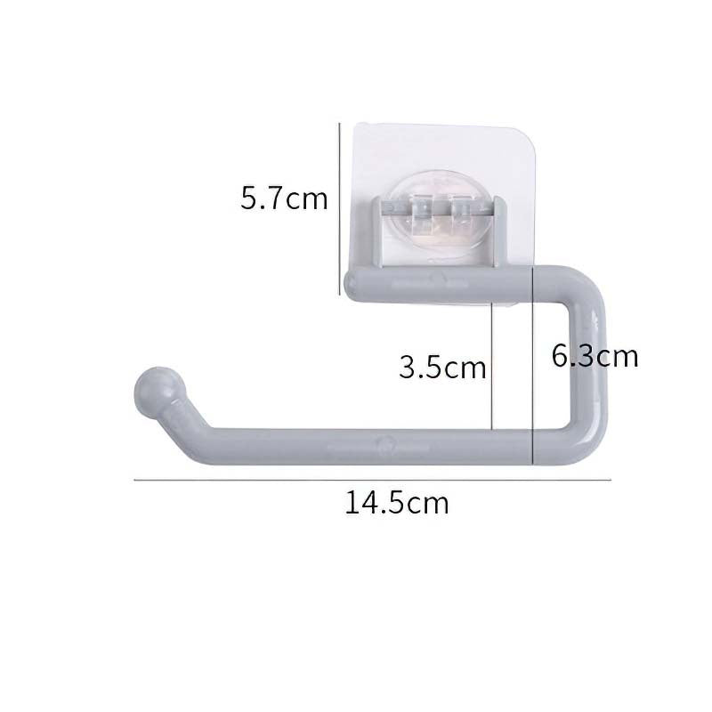 READY STOCK!!! Punch Free PP Kitchen Towel Hanger Rack Toilet Paper Roll Holder Cabinet Rag Hanging Holder 免打孔PP厨房毛巾挂架