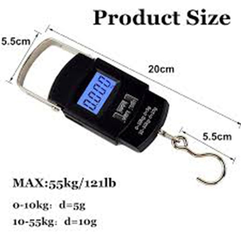 READY STOCK!!! electronic portable scale 50kg portable backlit portable luggage scale portable electronic scale 旅行手提行李秤