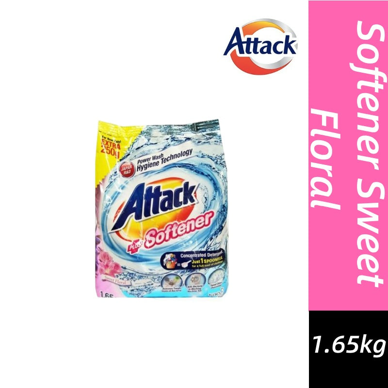 ✅ READY STOCK‼️ Kao Attack Serbuk Pencuci Baju 1.6kg-1.65kg Harum & Bersih Berkesan