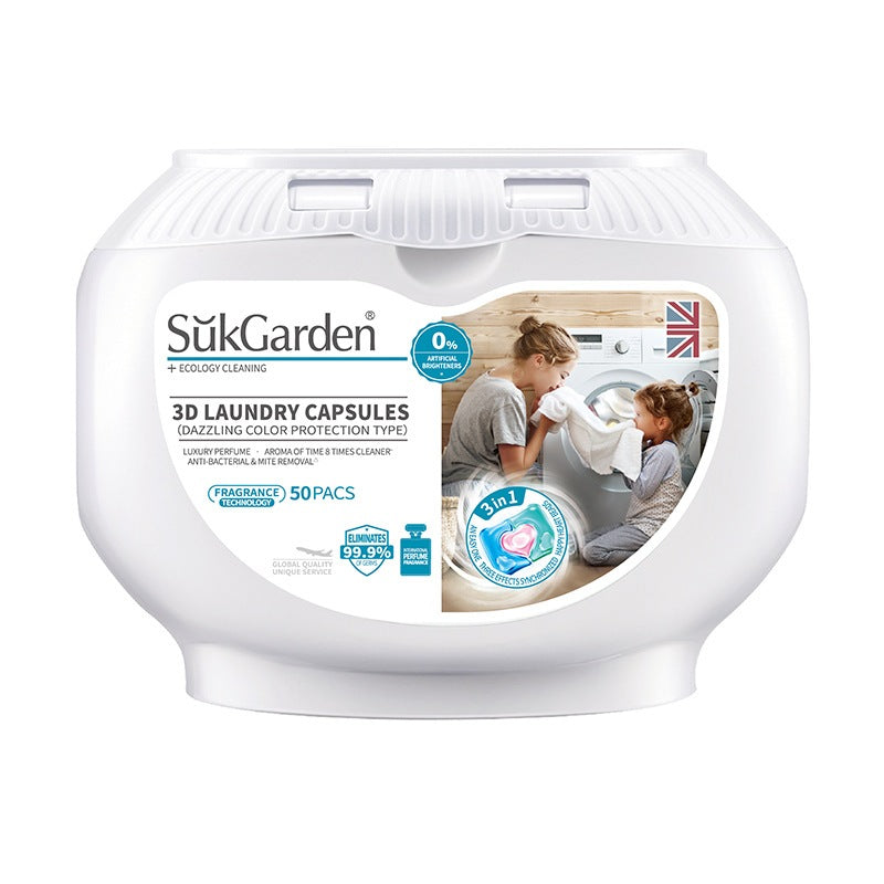 READY STOCK!!! SukGarden 3-in-1 Laundry Capsules | Dazzling Color Protection Pods | Efficient Stain Removal 蔬果园3合1洗衣凝珠