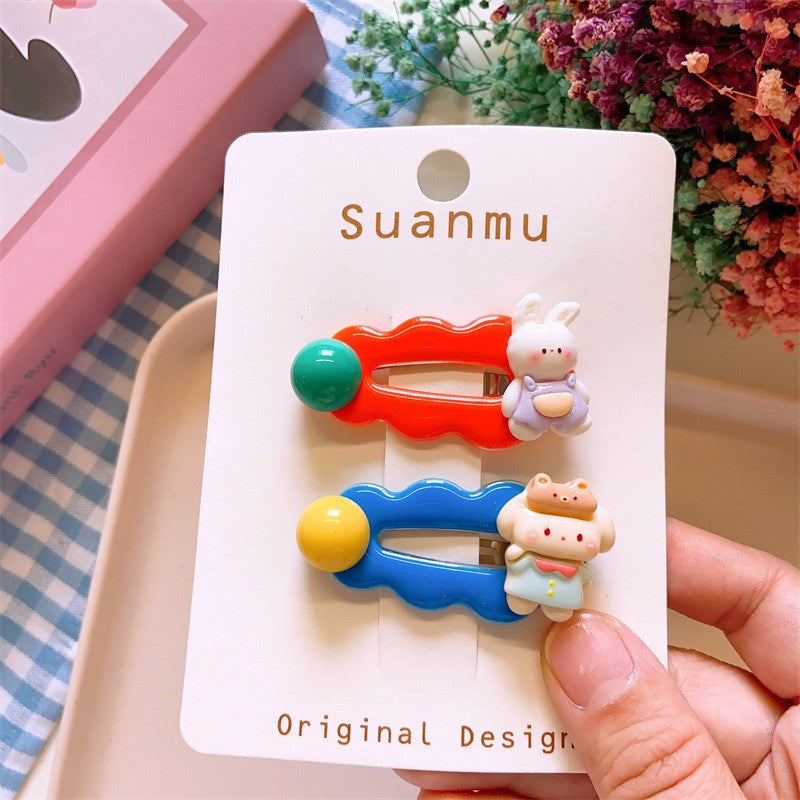 Ins Cute Cartoon Hair Clip Hair Accessory Set-CSW1003