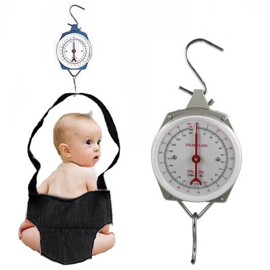 (READYSTOCK) baby scale 25kg mechanical spring fruit hanging scale hanging pants scale mechanical baby scale 25KG 婴儿悬挂秤
