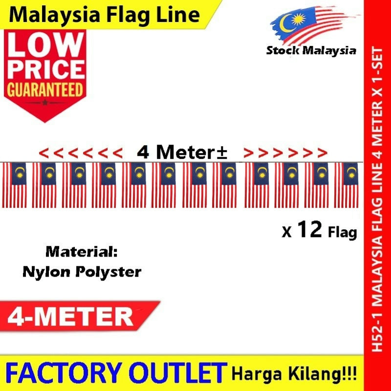 Malaysia Flag Line Banner Malaysia All State Flag Line Malaysia Triangle Flag Straight Flag Line