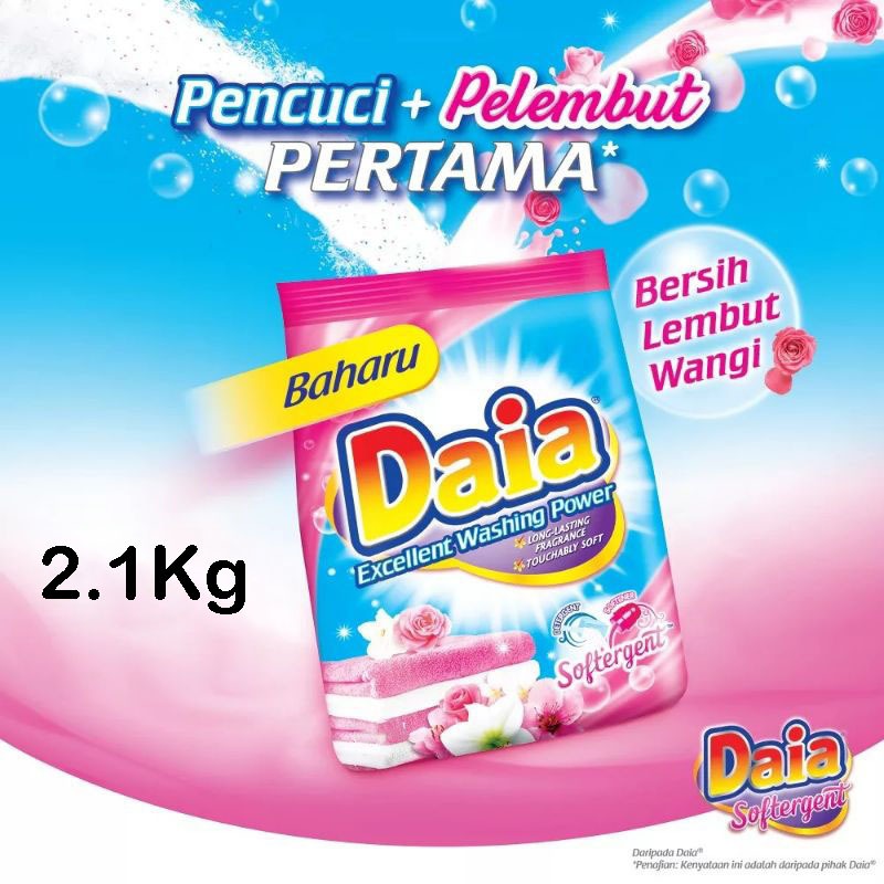 Daia® Powder Detergent (2.1kg/2.2kg/2.3kg)
