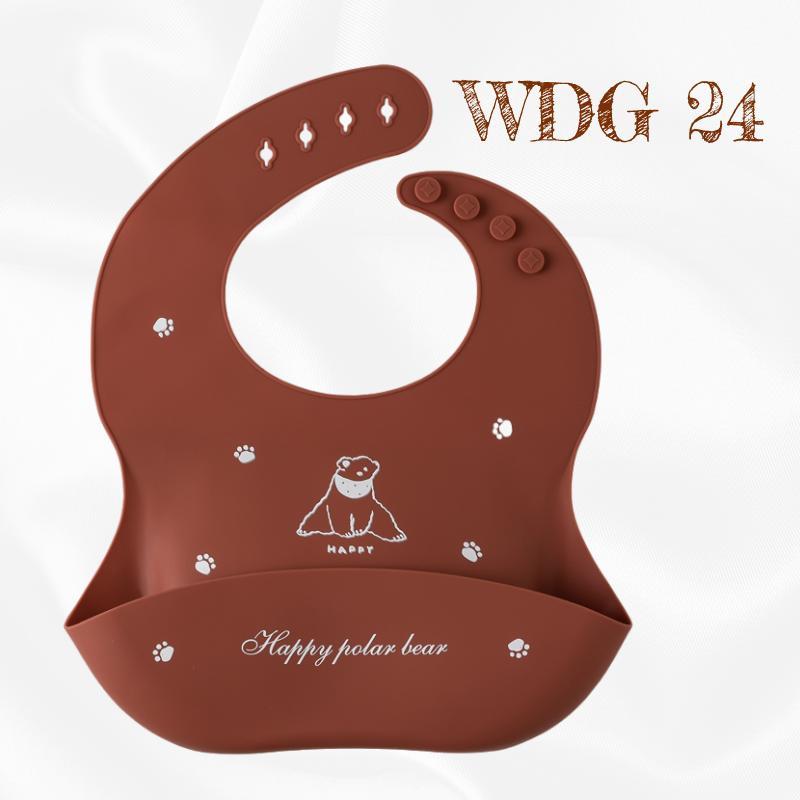 READY STOCK!!! Baby Silicone Bibs | Adjustable Waterproof Feeding Bib | Kids Apron for Mealtime WDG/GJQ 婴儿硅胶围兜 | 可调节防水围嘴
