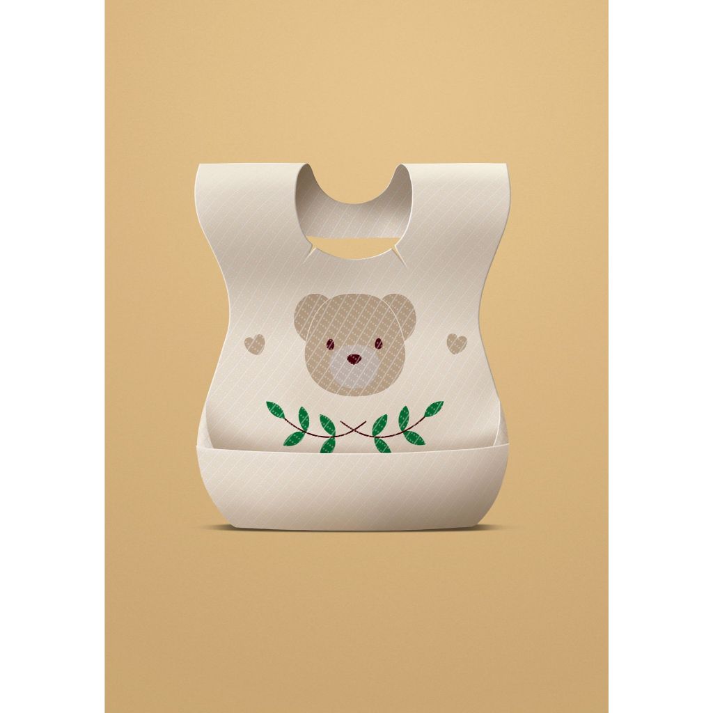 (READYSTOCK) 10PCS/50PCS Individual Packing Disposable Baby Bib Travel Waterproof Bib 一次性婴儿围兜