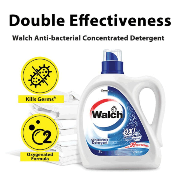 READY STOCK!!! Walch Anti-bacterial Concentrated Laundry Detergent Refill (400ml) - Pine