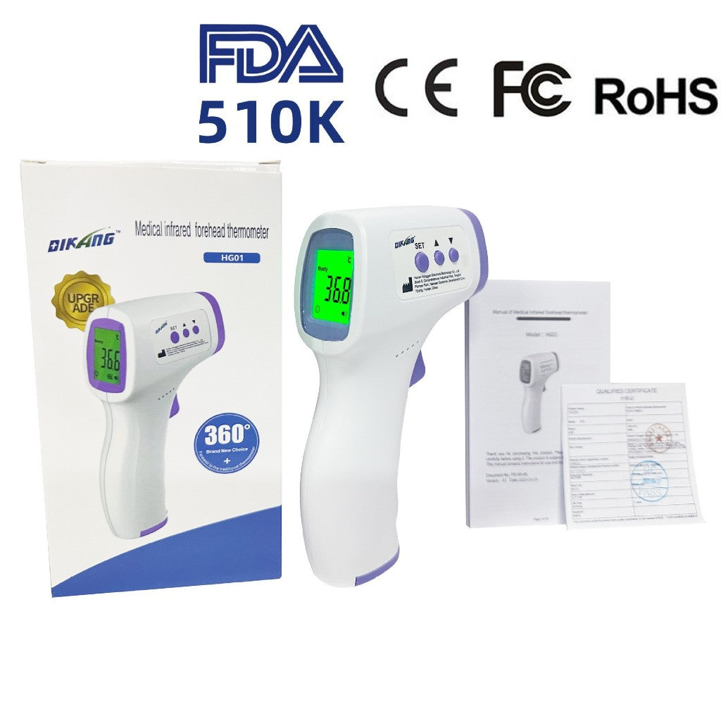 READY STOCK‼️ Infrared Ear Thermometer Digital LCD Suhu Telinga Bayi Dewasa Dengan Probe Cover