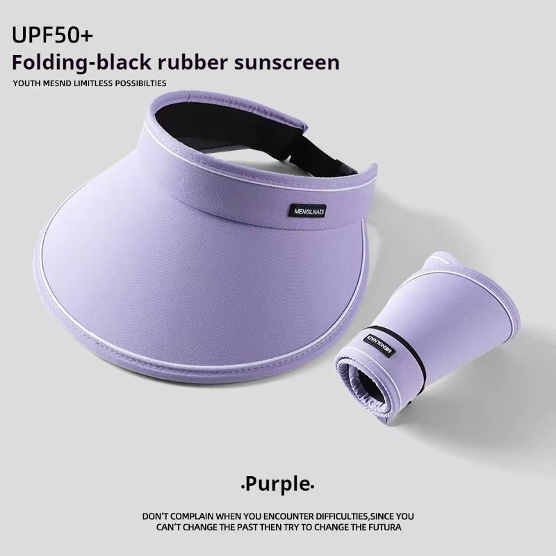 READY STOCK Ice silk Sun Protection Beach Cap For Women Summer Outdoor Foldable Can Be Stored Sun Hat 夏季防晒遮阳冰丝帽