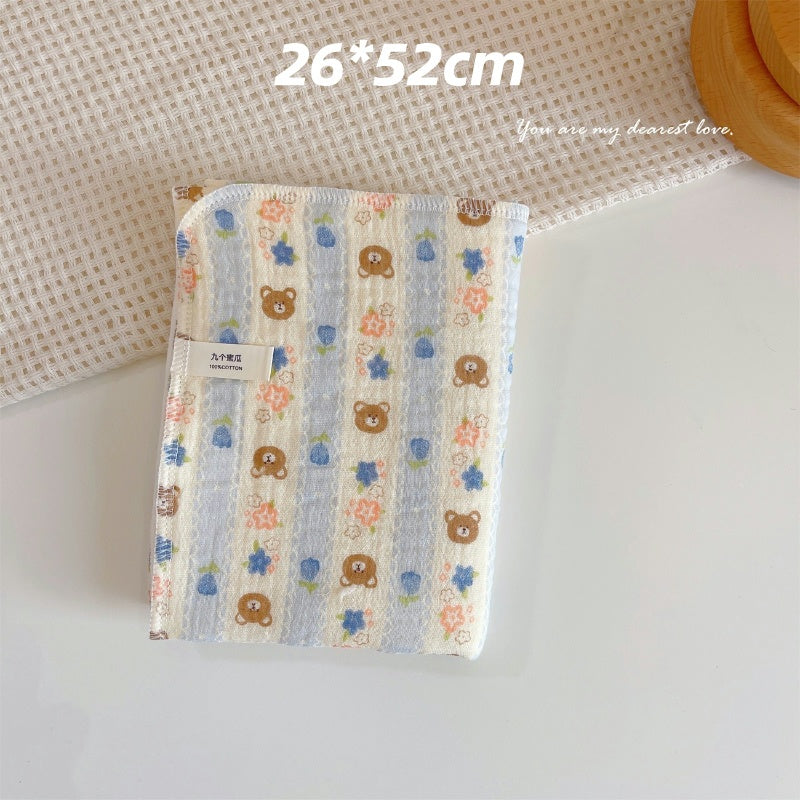 READY STOCK! Baby Muslin Cotton Washcloths | Soft Multi-Layer Face Towel | Baby Feeding Bibs | Multi-Style 婴儿棉纱洗脸巾 |