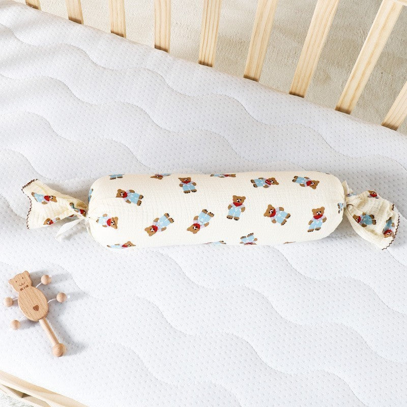 100% Cotton Baby Sleeping Pillow 3-6 Months Soft Muslin and Breathable Baby Pillow 3D Pillow For Newborn Baby-2434