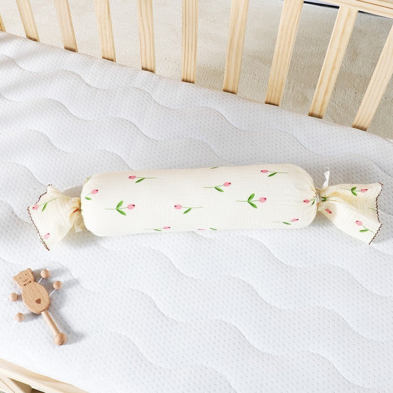 100% Cotton Baby Sleeping Pillow 3-6 Months Soft Muslin and Breathable Baby Pillow 3D Pillow For Newborn Baby-2434