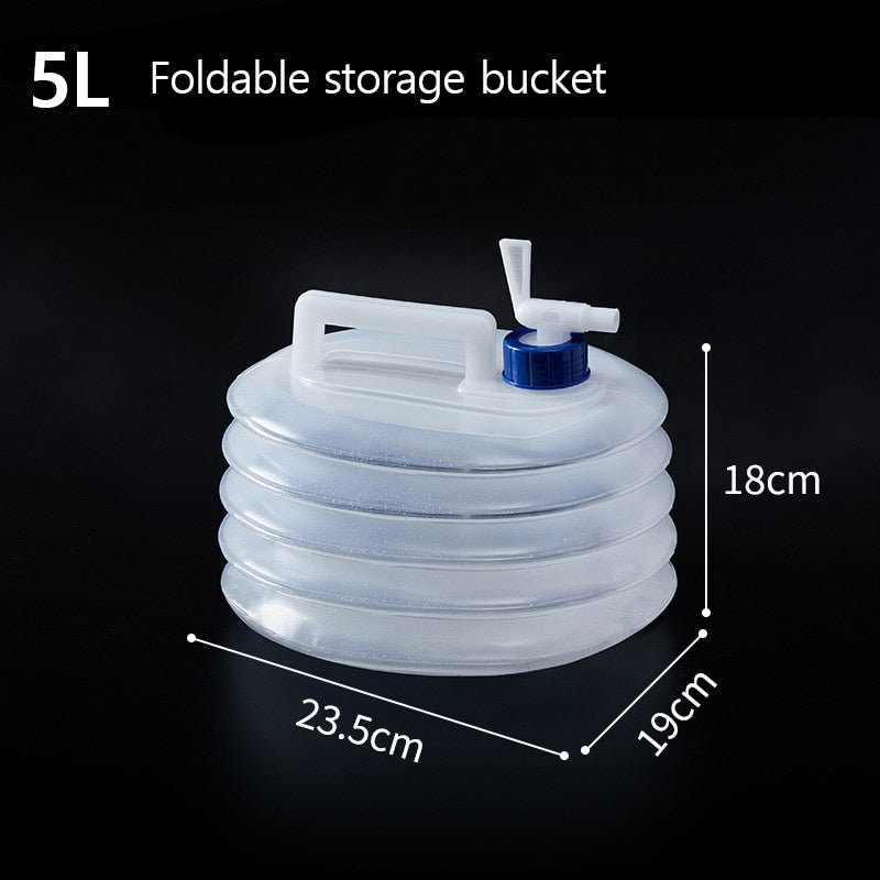 READY STOCK!!! 5L/10L/15L Collapsible Foldable Outdoor Water Container | Portable Water Storage Bag - RB18 可折叠户外便携式储水袋