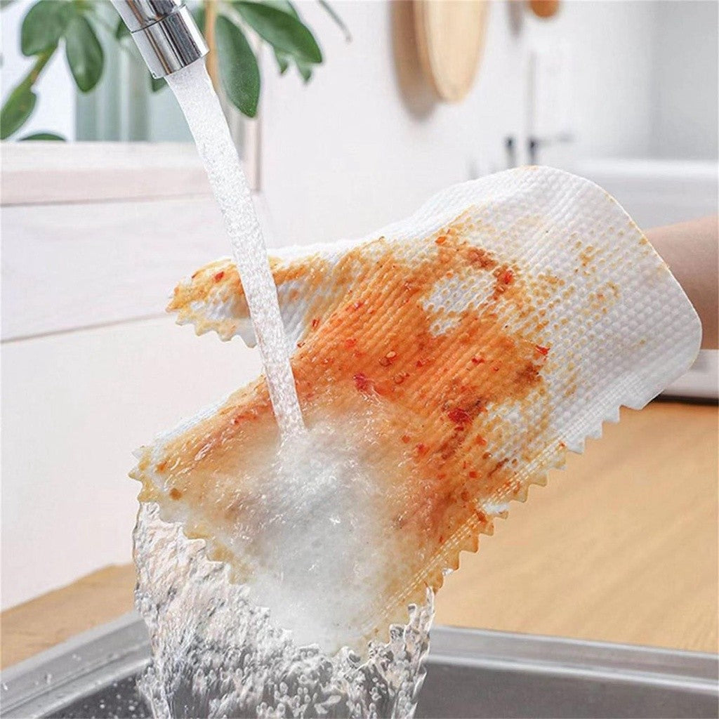 Multifunctional housework rag cleaning lazy gloves non-disposable dust removal/多功能家务抹布清洁懒人手套非一次性除尘