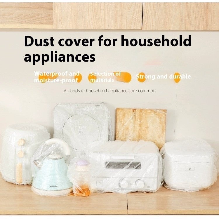 READY STOCK 10pcs Disposable Dust Cover For Appliances & Food Kitchen Home Appliances Oven 一次性防尘罩