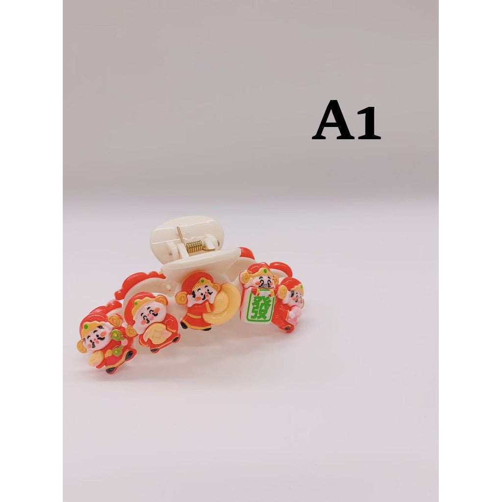 Kuromi Sanrio Cute Cartoon Transparent Shark Hair Clip Suitable for Women and Girls Hair Accessories 卡通透明鲨鱼夹